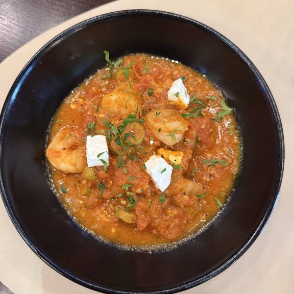 Baby Shrimps cu sos roșu și brânză
